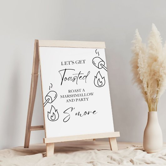 S'moreバーメニューサインモアバーS'mores Station Out ポスター