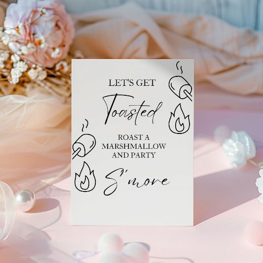 S'moreバーメニューサインモアバーS'mores Station Out 台座サイン