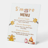 S'moreバーメニューサインモアバーS'mores Station Out 台座サイン (正面)
