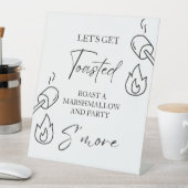 S'moreバーメニューサインモアバーS'mores Station Out 台座サイン (インサイチュ)