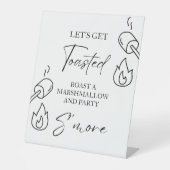 S'moreバーメニューサインモアバーS'mores Station Out 台座サイン (正面)