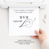 S'moreバー結婚's エレガントモダン ポスター