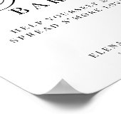 S'moreバー結婚's エレガントモダン ポスター (角)