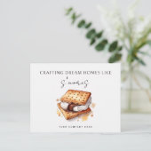 S'moreパーソナライズされた Realty農業プロモーション ポストカード (スタンド正面)