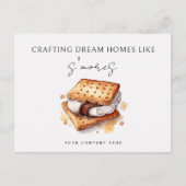 S'moreパーソナライズされた Realty農業プロモーション ポストカード (正面)