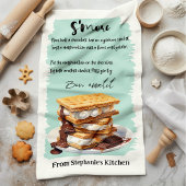 S'moreレシピ パーソナライズされた キッチンタオル