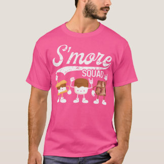Smore分隊キャンピングキャンプファイアチョコレートマーシュマロ Tシャツ
