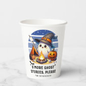Smore幽霊ストーリーPlease おもしろい Camping Halloween 紙コップ (裏面)