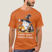 Smore幽霊ストーリーPlease Camping Halloween Tシャツ (正面)