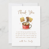 S'more男女兼用おもしろい秋ベビーシャワー サンキューカード (正面)