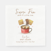 S'more男女兼用おもしろい秋ベビーシャワー スタンダードランチョンナプキン (正面)