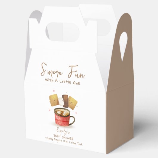 S'more男女兼用おもしろい秋ベビーシャワー フェイバーボックス (オープン)