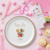 S'more男女兼用おもしろい秋ベビーシャワー ペーパープレート (パーティー)