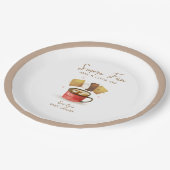 S'more男女兼用おもしろい秋ベビーシャワー ペーパープレート (アングル)