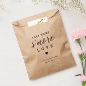 S'more結婚式の引き出物バッグ'Take Home S more Love' フェイバーバッグ (封をした状態)