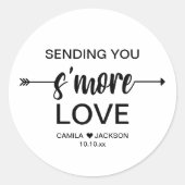 S'more結婚式の引き出物 ラウンドシール (正面)