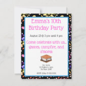S'more誕生日おもしろい誕生日招待状 サンキューカード (裏面)