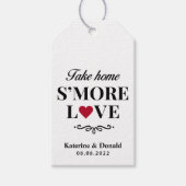 S'more モダン Love's 結婚 Giftラベル ギフトタグ (正面)