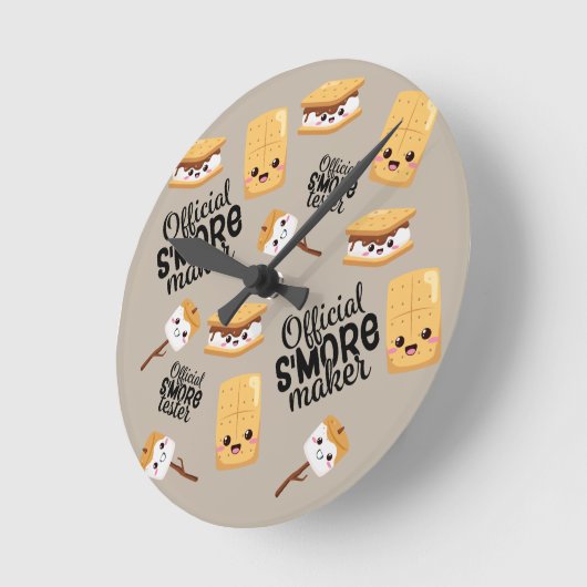 S'more ラウンド壁時計 (傾斜)