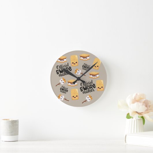 S'more ラウンド壁時計 (ホーム)