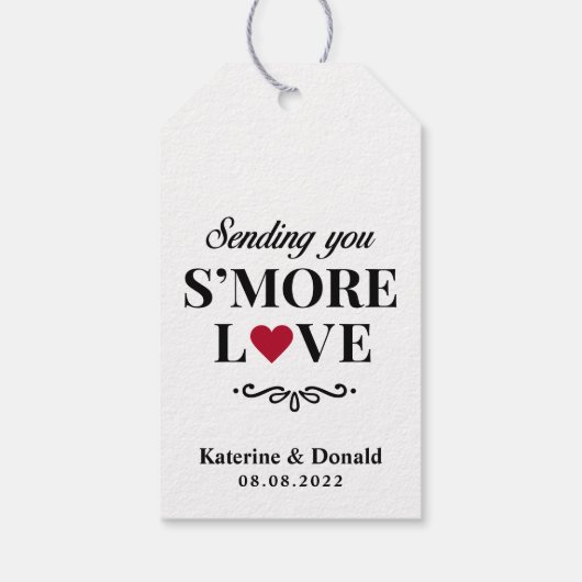 S'more 素朴 Love's 結婚 Giftラベル ギフトタグ (裏面)