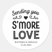 S'more 結婚 love's ラウンドシール (正面)