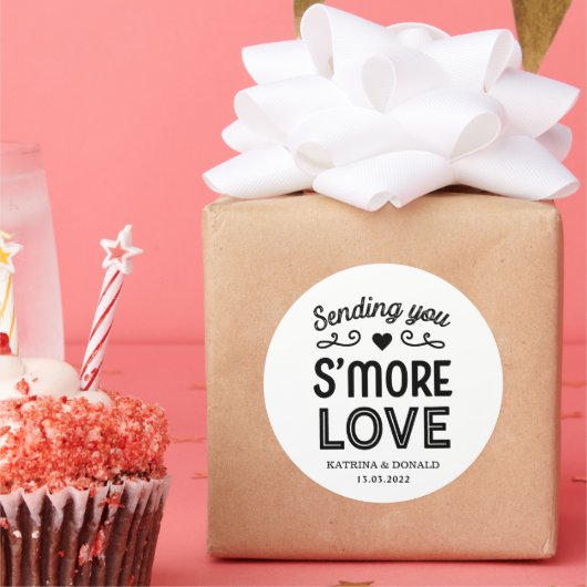 S'more 結婚 love's ラウンドシール (パーティー)