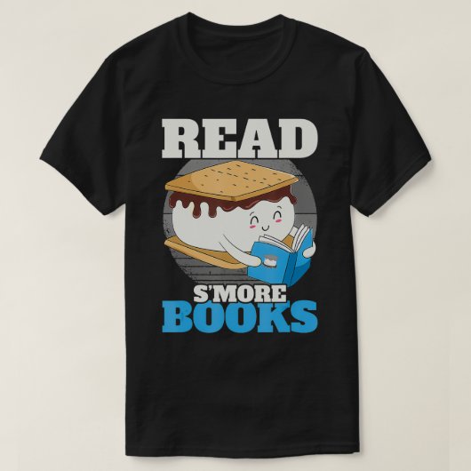Smore 読 Books Camping Bookworm Boy Cute Librari Tシャツ (デザイン正面)