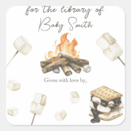 S'more baby shower – ライブラリ用 スクエアシール