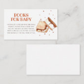 S'more Bonfire赤ちゃんシャワーベビー エンクロージャーカード (正面/裏面)