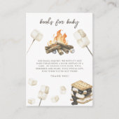 S'more Bonfire Camping Books forベビー エンクロージャーカード (正面)