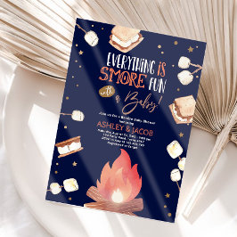 S'more Bonfire Moreおもしろいカップル赤ちゃんシャワー 招待状
