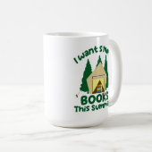 Smore Books Summer Funny Reading Slogan コーヒーマグカップ (正面右)