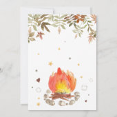 S'more Campfire Baby Shower 招待状 (裏面)