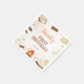S'more Campfire Birthday Party Napkins スタンダードカクテルナプキン (角)