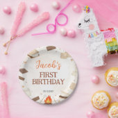 S'more Campfire Birthday Party Paper Plates ペーパープレート (パーティー)