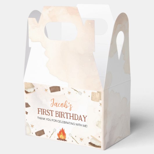 S'more Campfire First誕生日ありがとう フェイバーボックス (オープン)