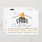 S'more Clients 実在 Estate Announcementはがき 案内ポストカード (正面/裏面)