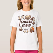 S'more Crew Camping Lover Youth Tshirt Tシャツ (正面)