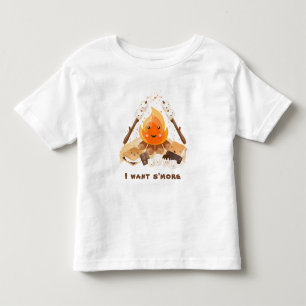 S'more Cuteおもしろいキャンプファイアー夏 トドラーTシャツ