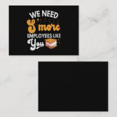 S'more Employee like You おもしろい Camping ノートカード (正面/裏面)