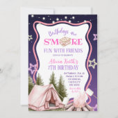 Smore Fun With Friends Girl Pink  招待状 (正面)