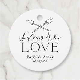 Smore Loveの結婚ブライダル誕生日パーティーメッセージカード フェイバータグ