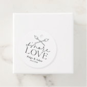 Smore Loveの結婚ブライダル誕生日パーティーメッセージカード フェイバータグ (インサイチュ)