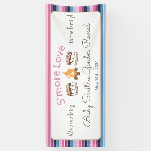 S'more Loveジェンダーがバナーを表示 横断幕 (縦)