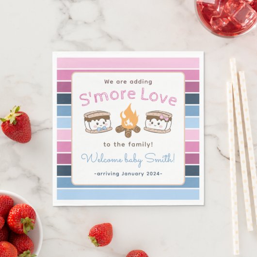 S'more Loveジェンダーが明らかにする スタンダードランチョンナプキン (インサイチュ)