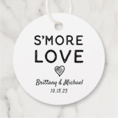 S'more Loveハートクラフト素朴結婚ズ フェイバータグ (裏面)