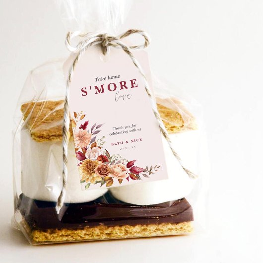 S'more love秋の結婚式 ギフトタグ
