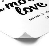 S'more Love結婚式の引き出物標識 ポスター (角)