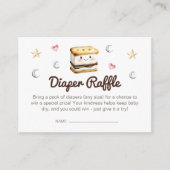 S'more love赤ちゃんシャワーおむつラッフル エンクロージャーカード (正面)